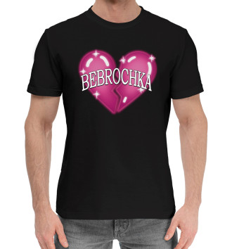 Хлопковая футболка Bebrochka чёрный фон