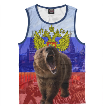 Мужская Майка Русский медведь