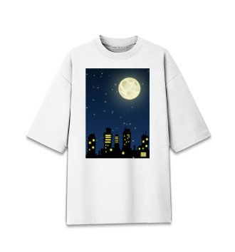 Хлопковая футболка оверсайз City night