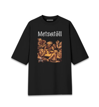 Хлопковая футболка оверсайз Metsatoll