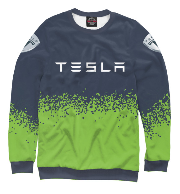 Свитшот Tesla | Спрей (На рукавах) для мальчиков 