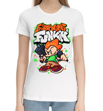 Хлопковая футболка Friday Night Funkin, Пико