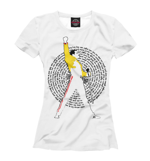Футболка One Vision Freddie Mercury для девочек 