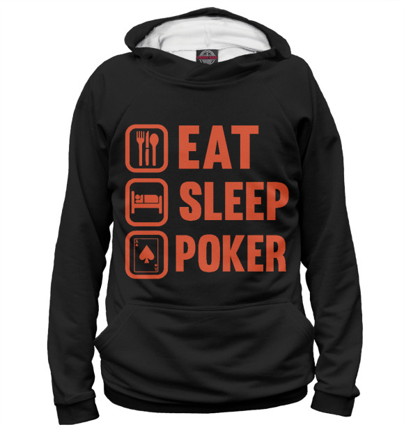 Худи Eat Sleep Poker для мальчиков 
