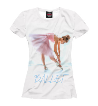 Футболка для девочек Балерина