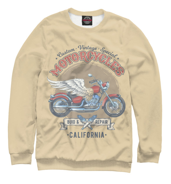 Свитшот Vintage Motorcycles для девочек 