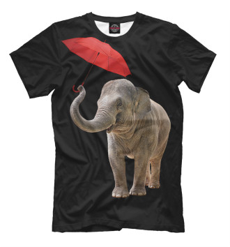 Футболка Слон с зонтом