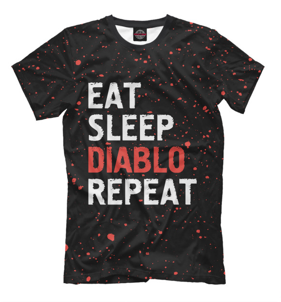 Футболка Eat Sleep Diablo Repeat для мальчиков 