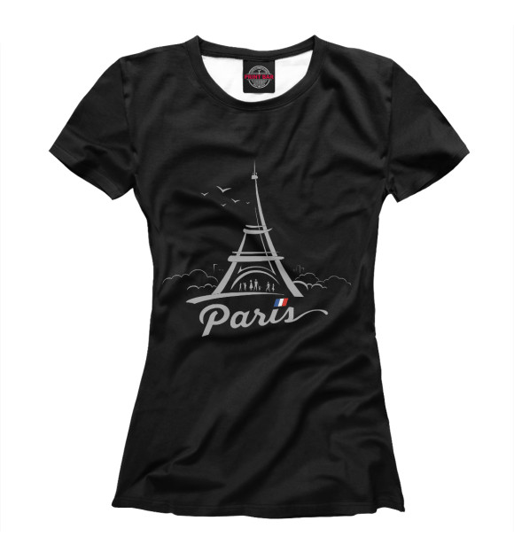 Футболка Париж для девочек 