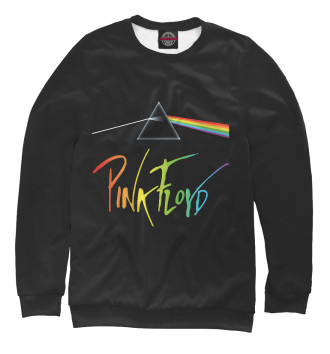 Свитшот для девочек Pink Floyd радужный логотип