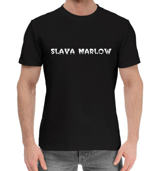 Мужская Хлопковая футболка SLAVA MARLOW + SLAVA MARLOW