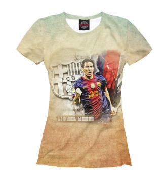 Женская Футболка Lionel Messi