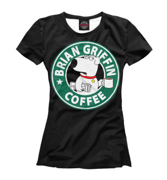 Футболка для девочек Brian Griffin Coffee