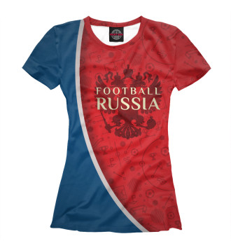 Женская Футболка Football Russia