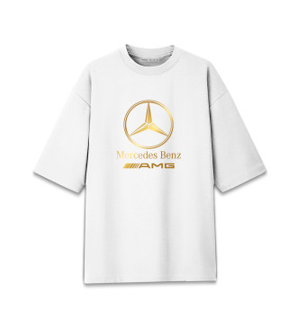 Хлопковая футболка оверсайз Mercedes-Benz Gold