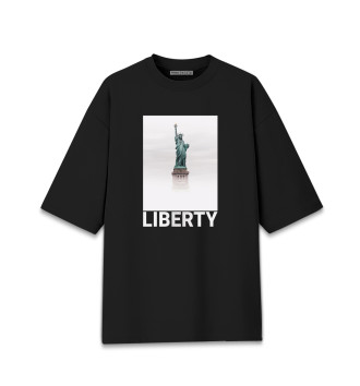 Мужская Хлопковая футболка оверсайз Liberty
