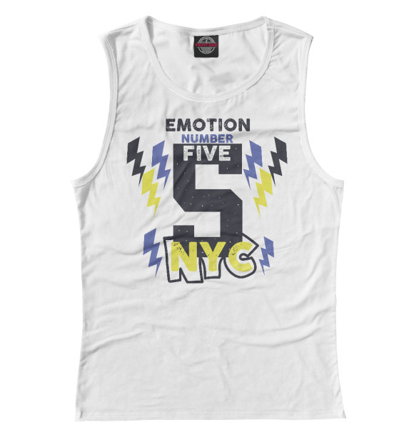 Майка Emotion number five NYC 5 для девочек 