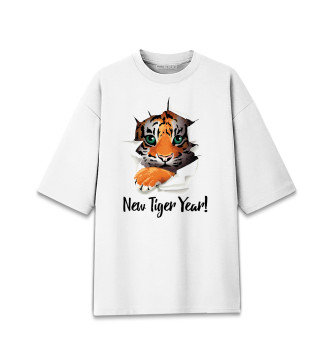 Хлопковая футболка оверсайз New tiger Year!
