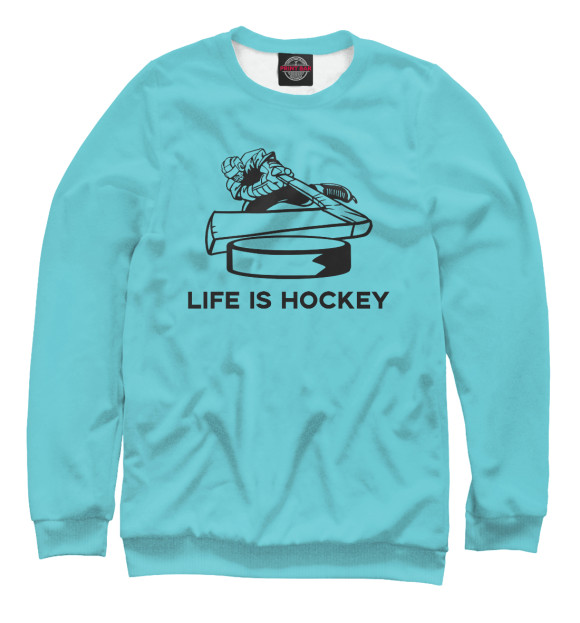 Свитшот Life is Hockey для мальчиков 