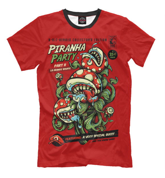 Футболка Piranha Party для мальчиков 