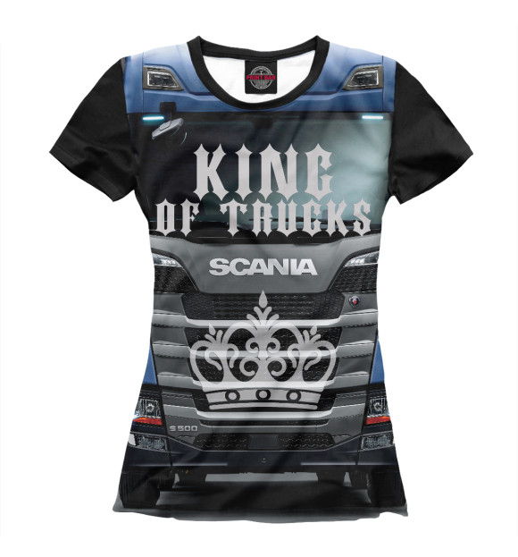 Футболка SCANIA - король грузовиков для девочек 