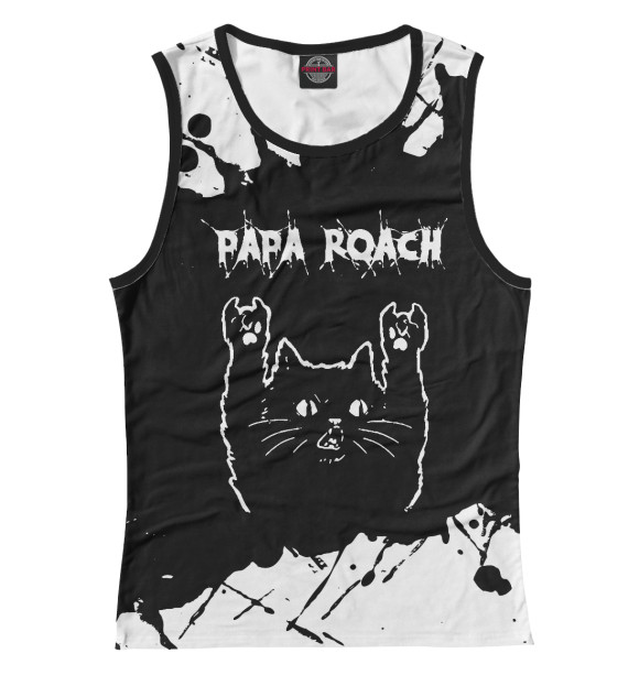 Майка Papa Roach | Рок Кот для девочек 