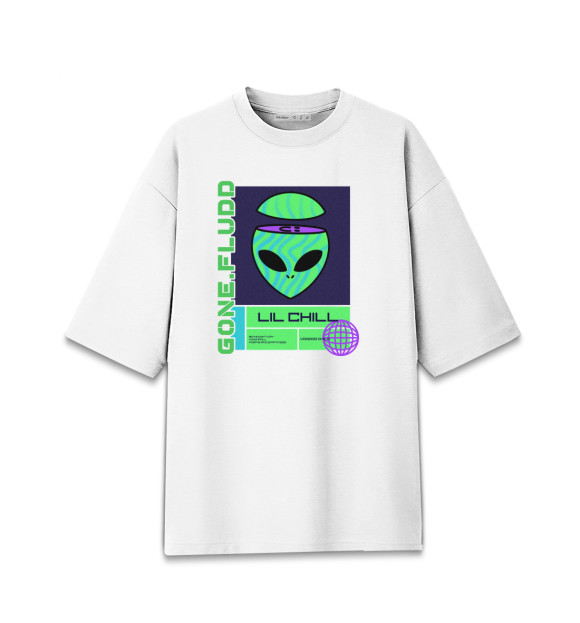 Мужская Хлопковая футболка оверсайз GONE.Fludd UFO
