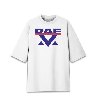 Хлопковая футболка оверсайз DAF