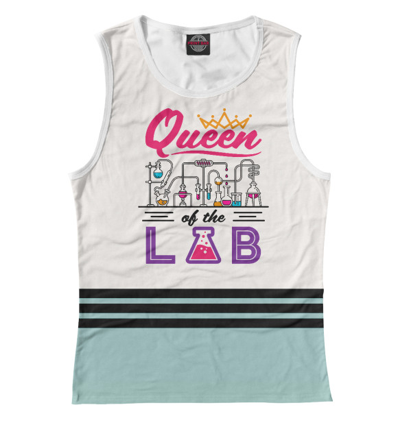Женская Майка Queen of the Lab Laboratory