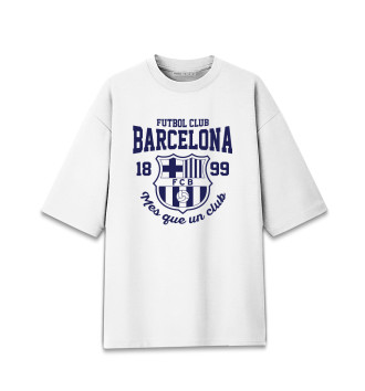 Женская Хлопковая футболка оверсайз Барселона