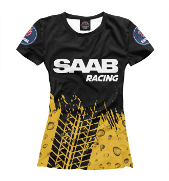 Женская Футболка Сааб | Racing