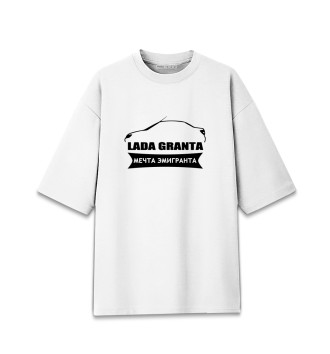 Хлопковая футболка оверсайз LADA GRANTA