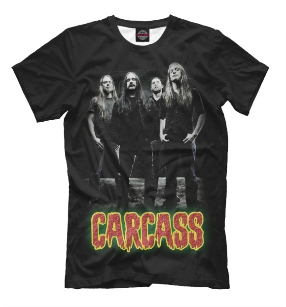 Футболка Carcass Death metal band для мальчиков 