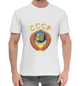 Мужская Хлопковая футболка Герб СССР