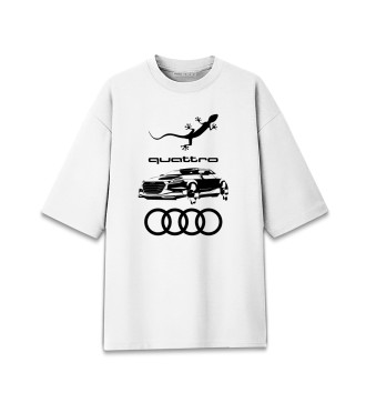 Хлопковая футболка оверсайз Audi quattro