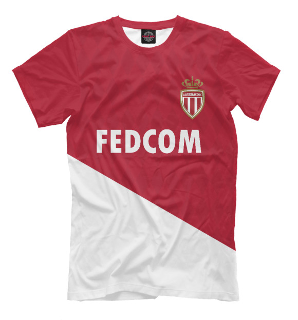 Футболка AC Monaco домашняя форма для мальчиков 
