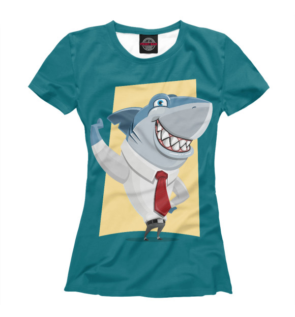 Футболка Деловая акула для девочек 