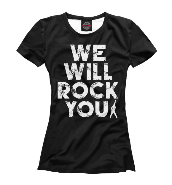 Футболка Queen - We Will Rock You для девочек 