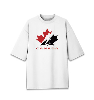 Мужская Хлопковая футболка оверсайз Канада