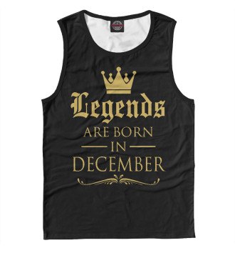 Майка для мальчиков Декабрь - рождение легенды