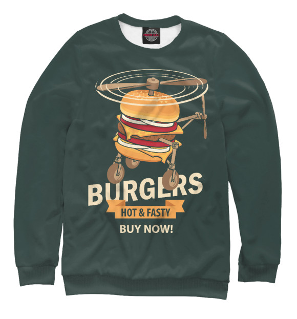 Свитшот Burgers для девочек 