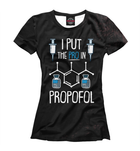 Футболка Pro In Propofol Nurse для девочек 