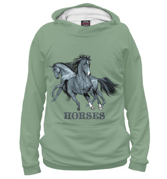 Женское Худи Horses