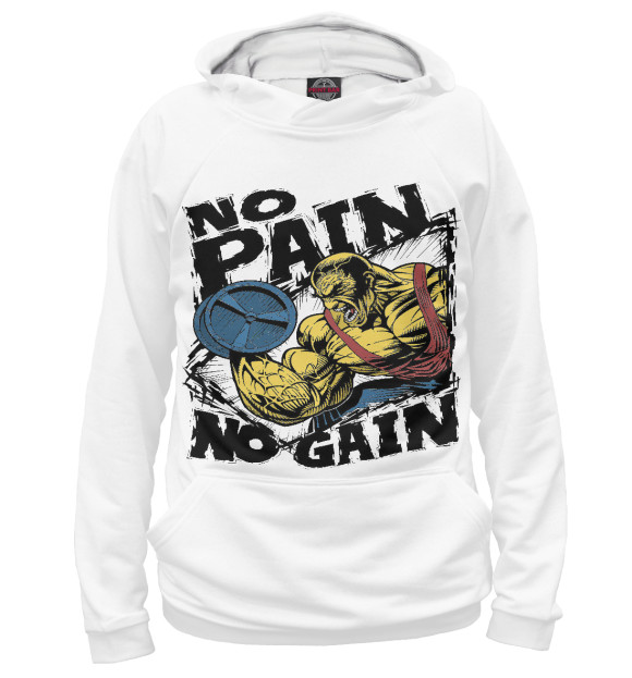 Худи No pain - No gain для девочек 
