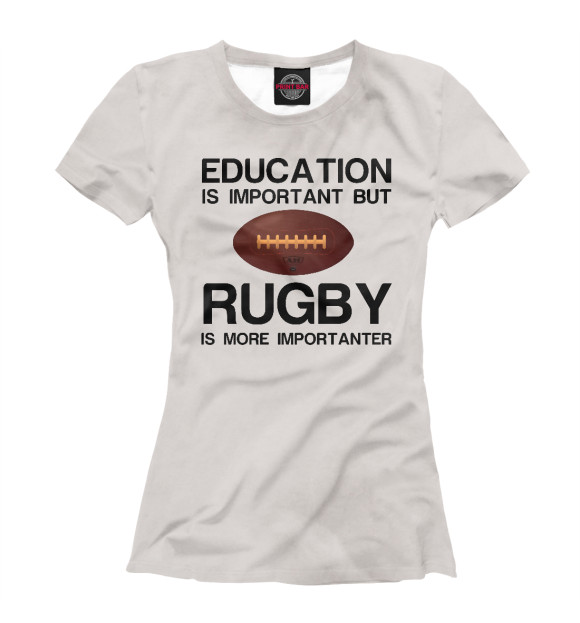 Футболка Education and rugby для девочек 