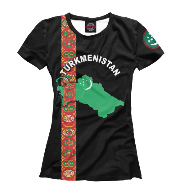 Футболка Туркмения для девочек 