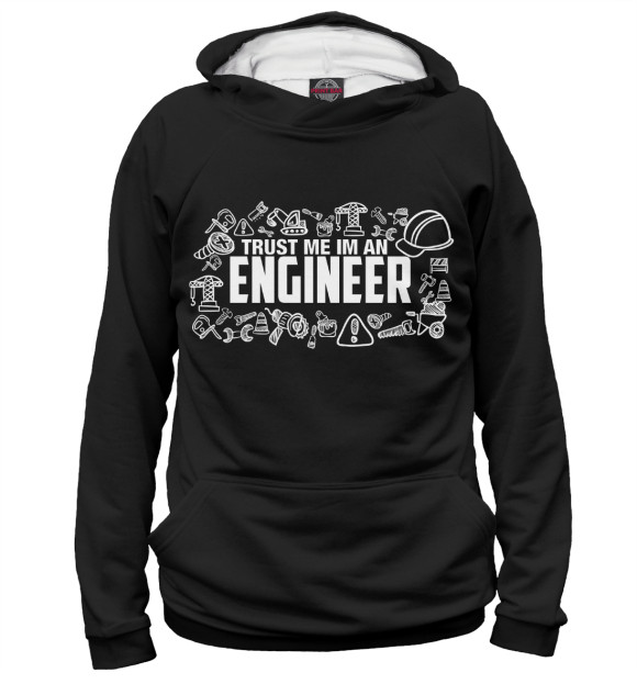 Худи Trust me I am an Engineer для девочек 