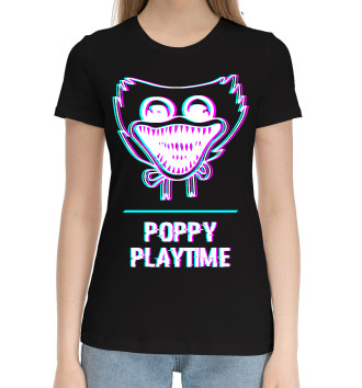 Хлопковая футболка Poppy Playtime Glitch