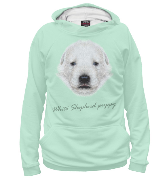 Худи White shepherd puppy для девочек 