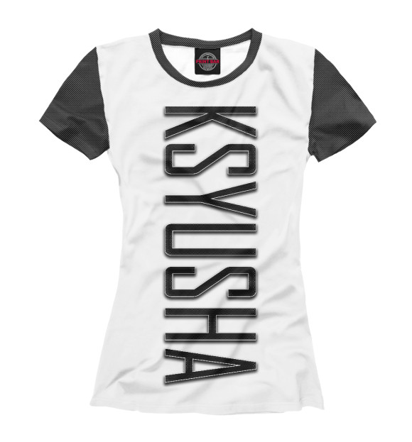 Женская Футболка Ksyusha-carbon